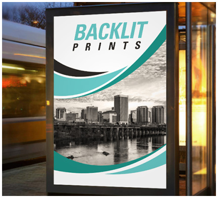 Print digital pe banner Backlit, material translucid pentru casete luminoase si reclame iluminate