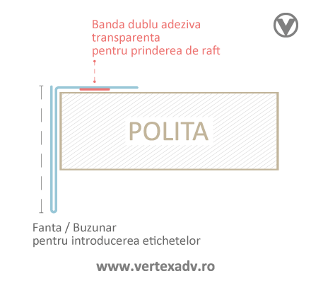 suport eticheta adeziva