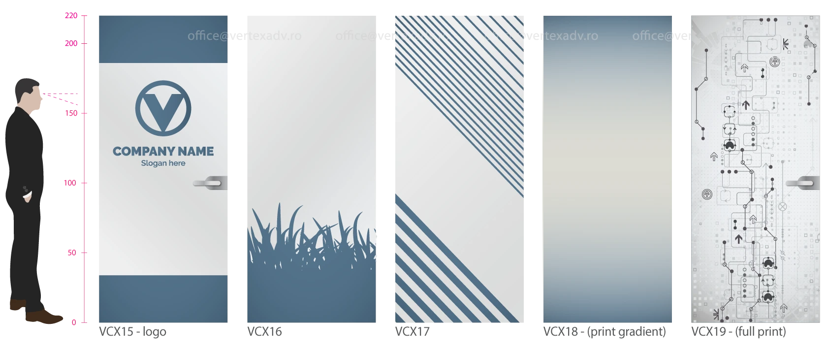 Folie sablare geamuri complexe personalizata pentru intimitate si design